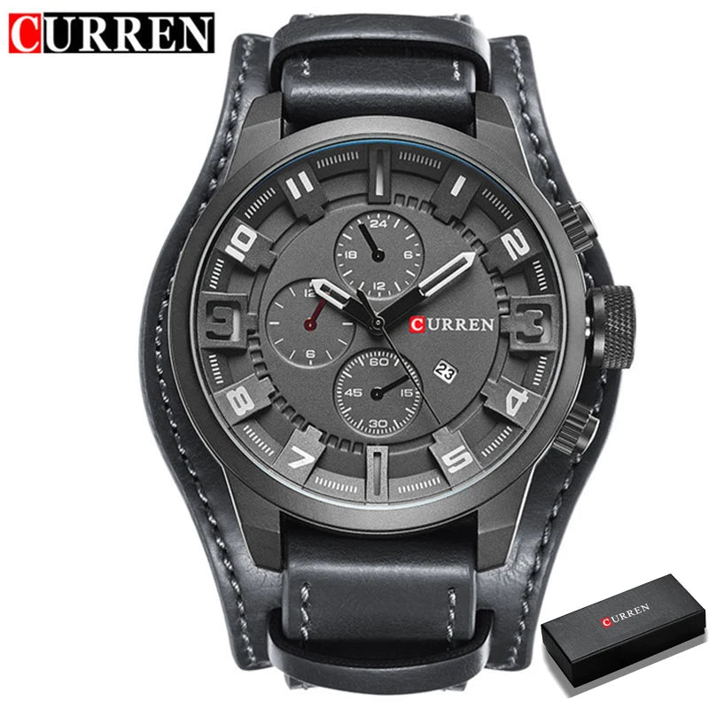 CURREN Men's Quartz Watch - Luxury Fashion & Casual Business Waterproof Wristwatch with Date