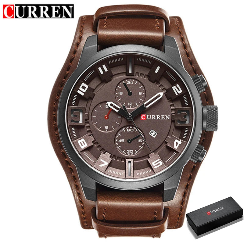 CURREN Men's Quartz Watch - Luxury Fashion & Casual Business Waterproof Wristwatch with Date