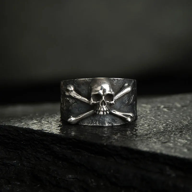 Retro Pirate Skull Ring