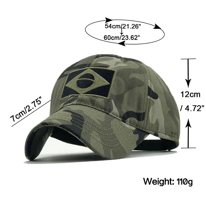 Tactical Baseball Cap - Flag Snapback Sun Hat for Men