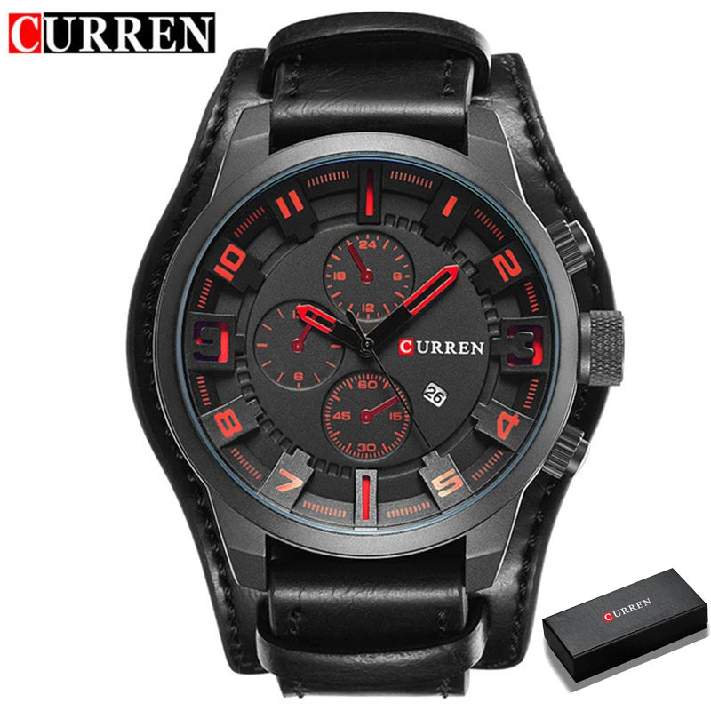 CURREN Men's Quartz Watch - Luxury Fashion & Casual Business Waterproof Wristwatch with Date