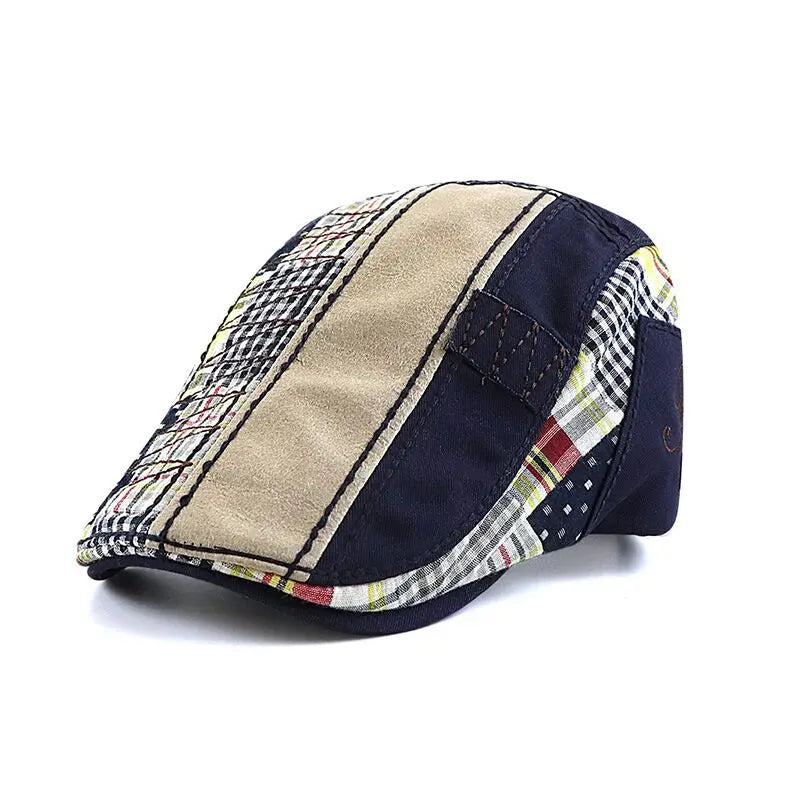 Florence Cotton Visor Beret - Unisex Spring & Summer Flat Cap