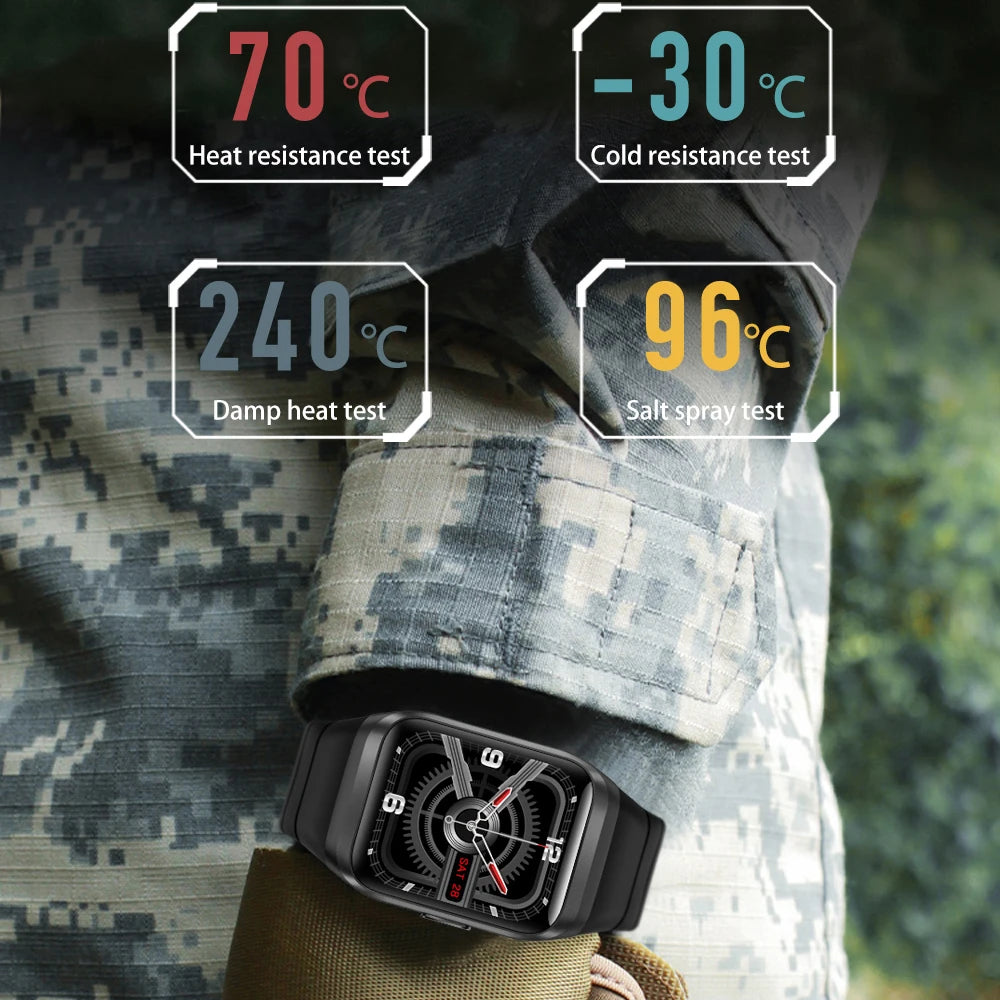 LOKMAT GPS Smart Watch Fitness Tracker IP68 Waterproof Smartwatch Men ZEUS 2 Full Touch Screen Tactical Clock for Android iOS