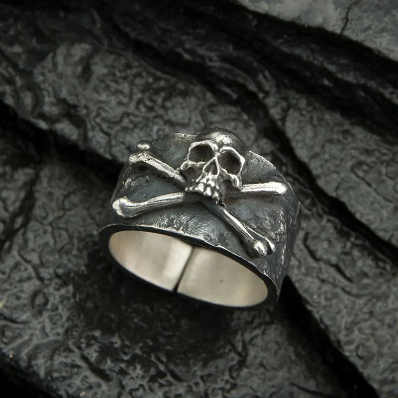 Retro Pirate Skull Ring