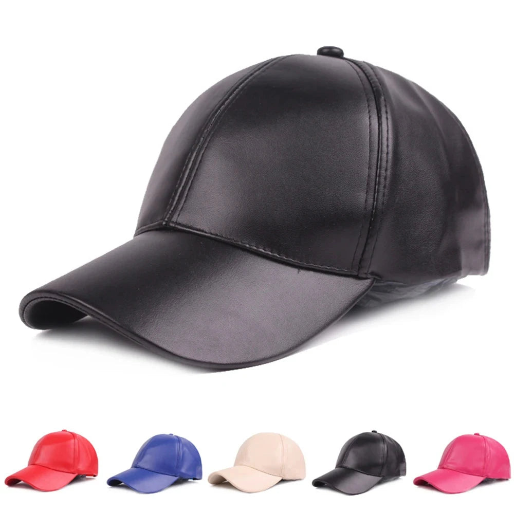 Braga PU Leather Baseball Cap