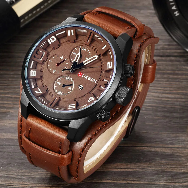 CURREN Men's Quartz Watch - Luxury Fashion & Casual Business Waterproof Wristwatch with Date