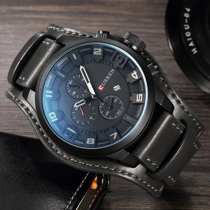 CURREN Men's Quartz Watch - Luxury Fashion & Casual Business Waterproof Wristwatch with Date