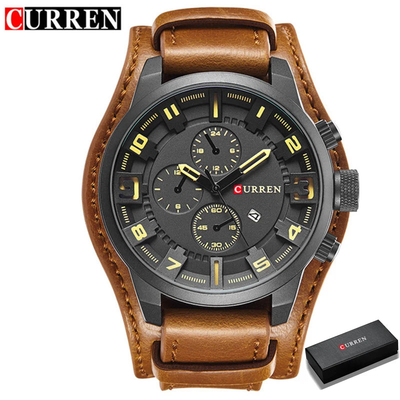 CURREN Men's Quartz Watch - Luxury Fashion & Casual Business Waterproof Wristwatch with Date