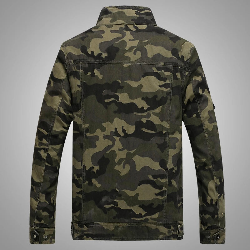 León Autumn Men's Bomber Jackets Casual Man Cotton Camouflage Coats Mens Slim Outwear Windbreaker Jackets Clothing