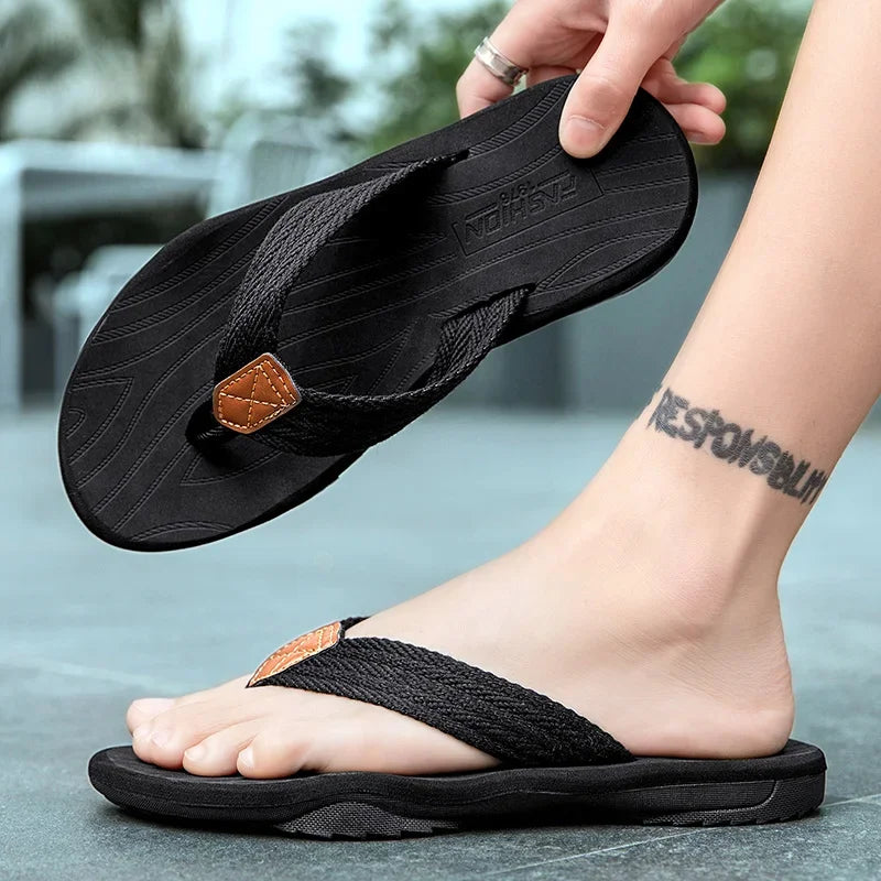 Monaco Men's Flip-Flops – Fashionable Soft Summer Sandals for Outdoor