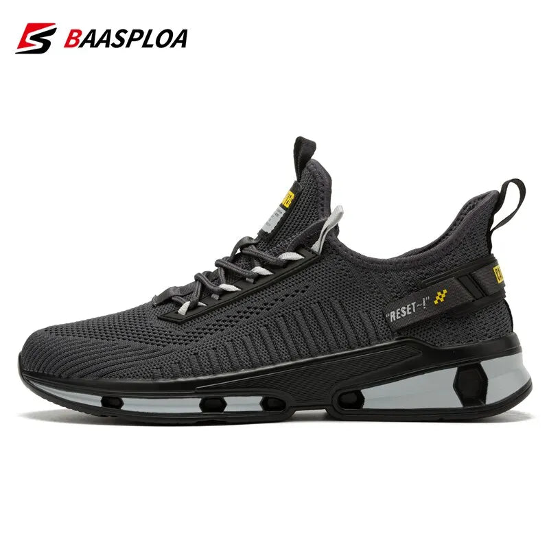 GlideStep Men's Knit Sneakers – Breathable Shock-Absorbing Shoes