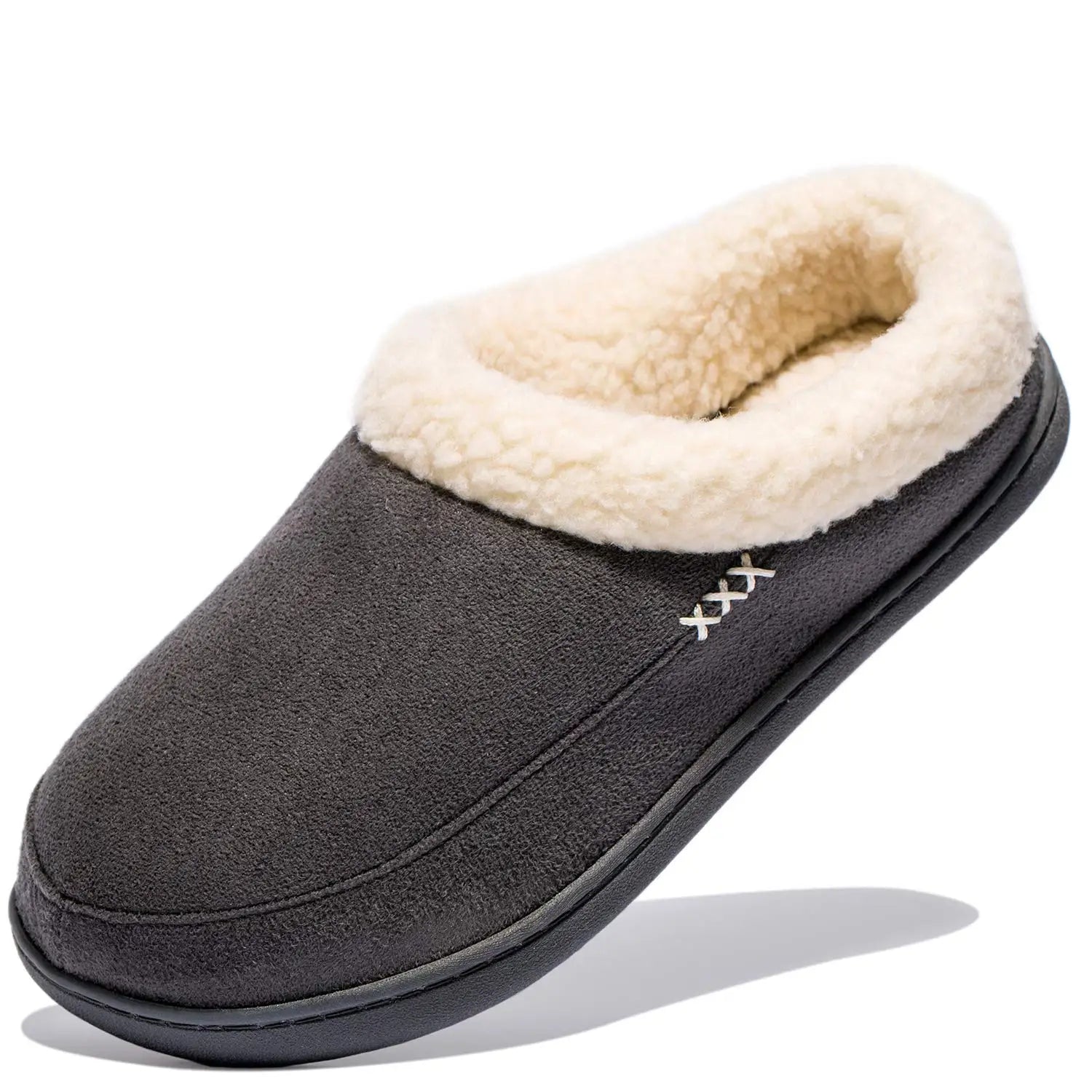 Milan Men's Winter Fur Slippers – Cozy Non-Slip Indoor Slides