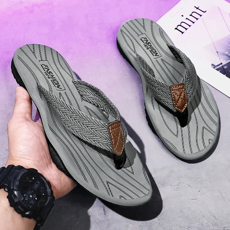 Monaco Men's Flip-Flops – Fashionable Soft Summer Sandals for Outdoor