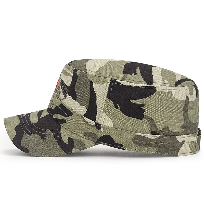 Patriot Snapback Cap - U.S. Military-Inspired Flat Top Army Design for Men & Women