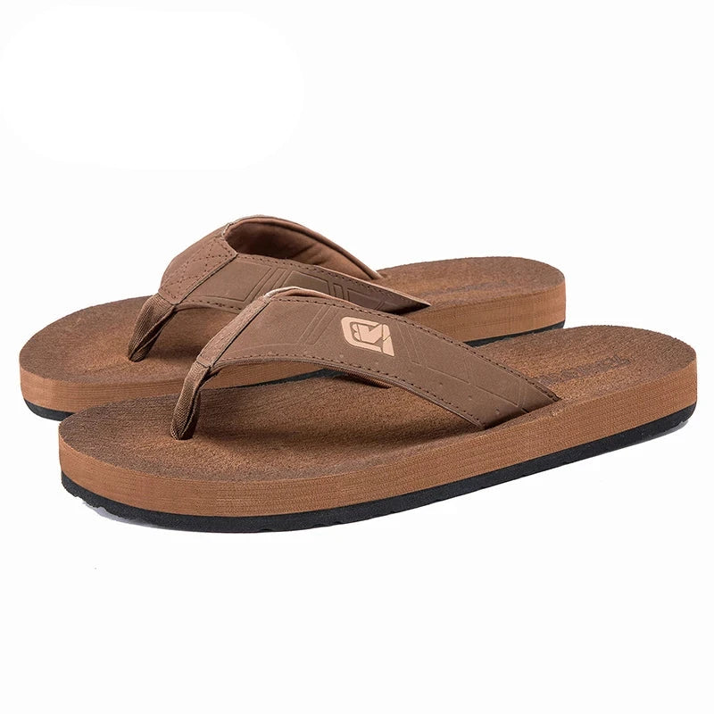 Malta Men's Flip-Flops – Casual Beach Sandals with Non-Slip Flat Slides