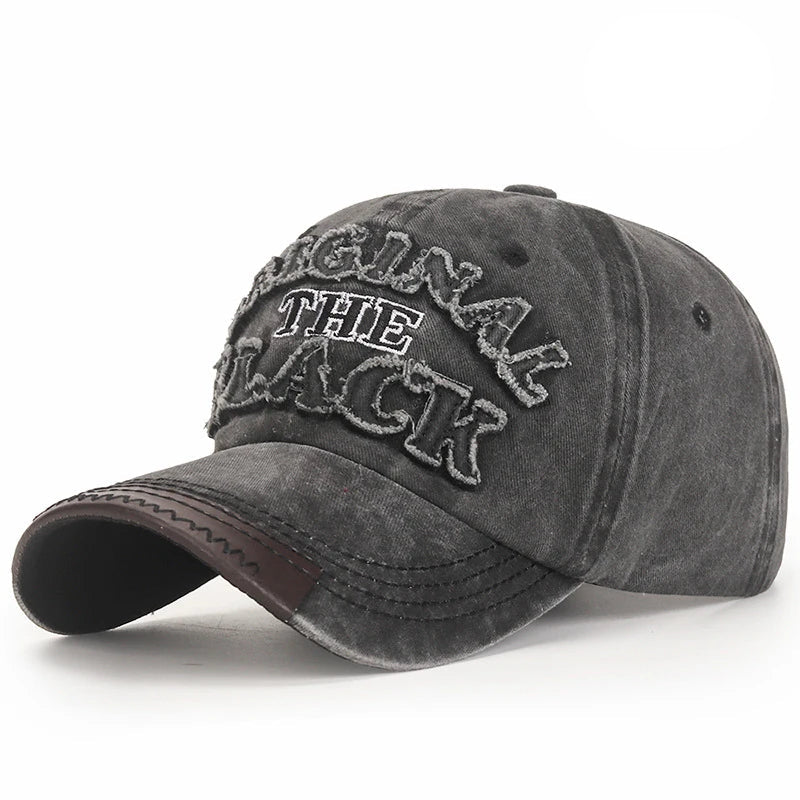 Summit Classic Camping Hat - Unisex Adjustable Baseball Cap with Embroidered Black Letters