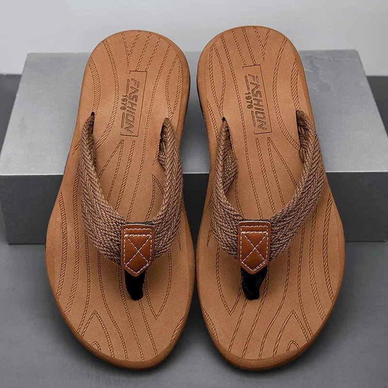 Osaka Men's Large Size Slippers – Casual Wear-Resistant EVA Flip-Flops