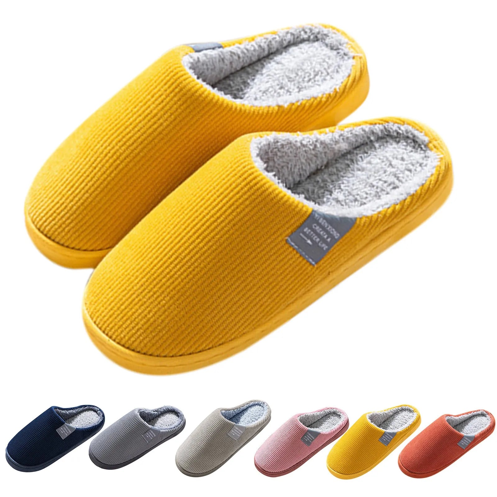 Reykjavik Plus Size Winter Slippers – Unisex Warm Indoor Shoes