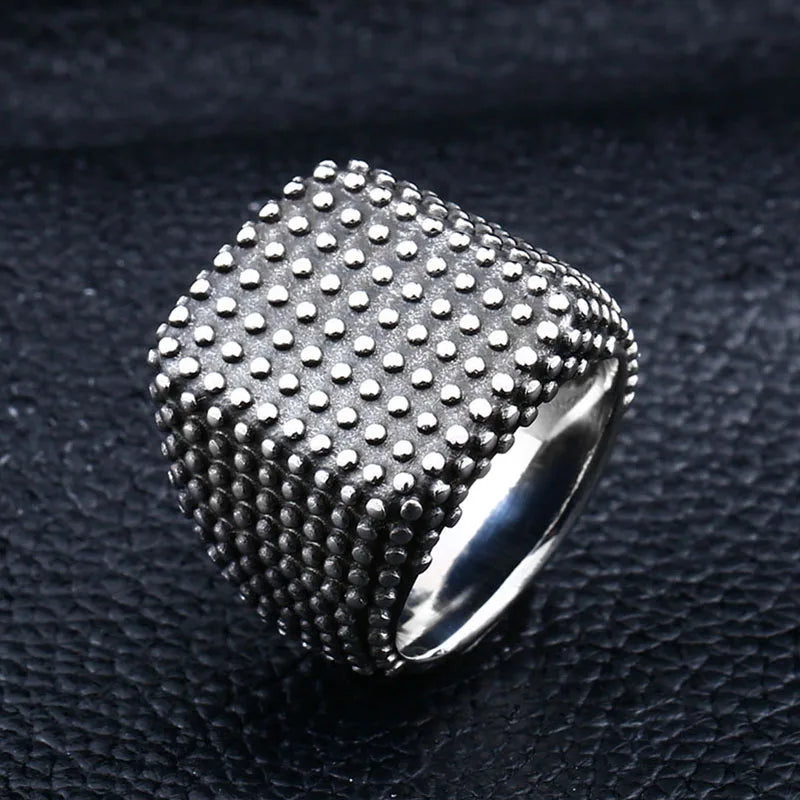 Steel soldier stainless steel punk rock  ring popular titanium steel gothic jewelry