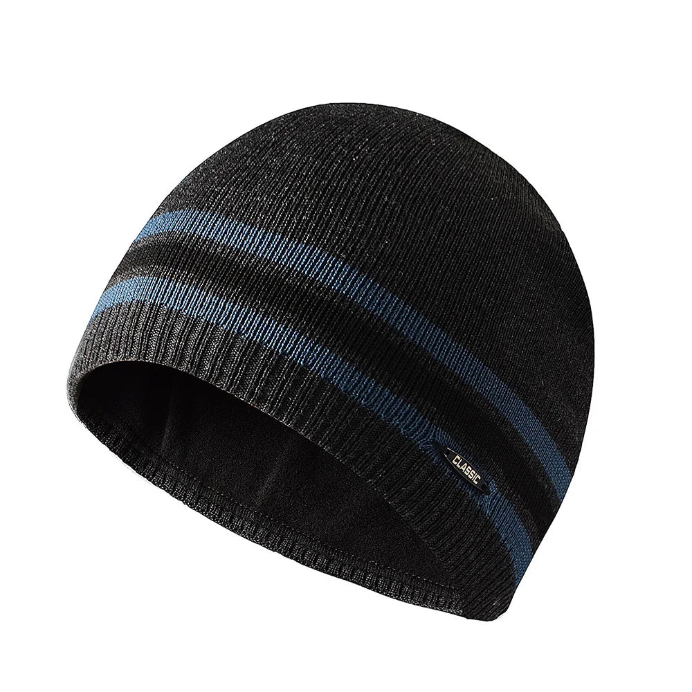 Albula Fleece-Lined Winter Beanie - Windproof Knit Cap for Men