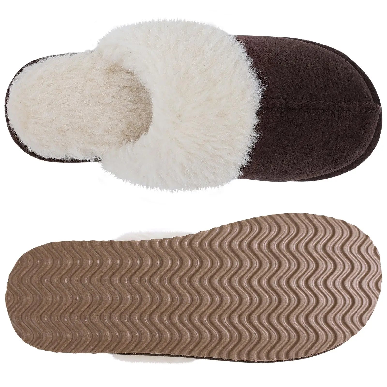 Stockholm Fuzzy Men's Slippers – Soft Plush Winter House Shoes