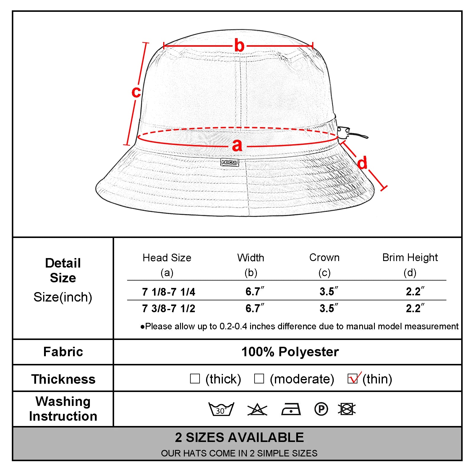 Vaduz Bucket Sun Hat