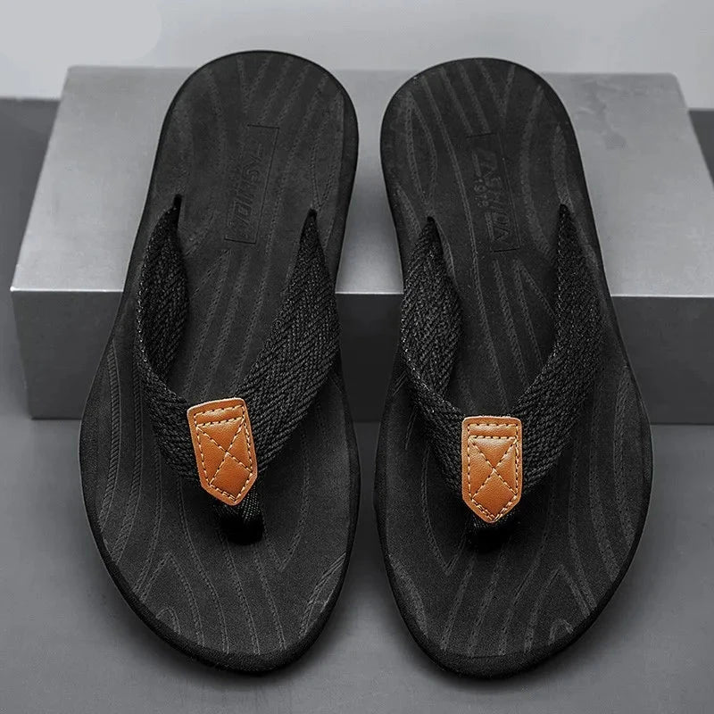 Osaka Men's Large Size Slippers – Casual Wear-Resistant EVA Flip-Flops