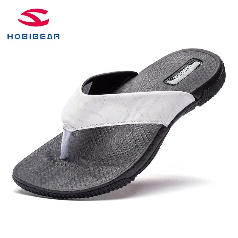 Rio Summer Flip Flops for Men - High-Quality Anti-Slip Beach Sandals, Breathable Casual Flat Shoes