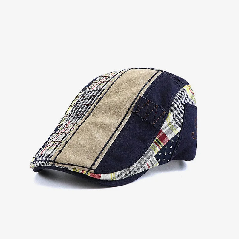 Florence Cotton Visor Beret - Unisex Spring & Summer Flat Cap