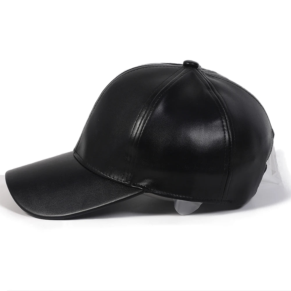 Braga PU Leather Baseball Cap