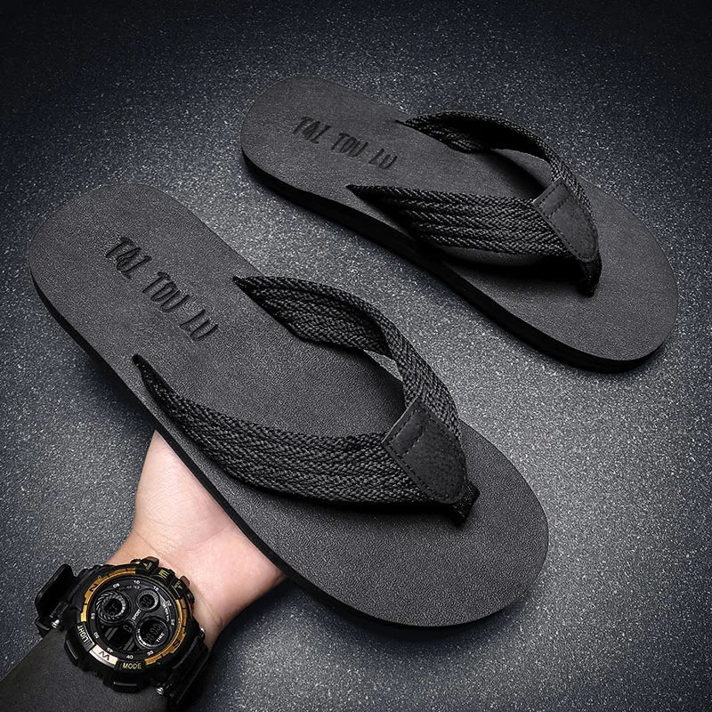 Copenhagen Men's Plus Size Flip-Flops – Large Comfort Slippers for Beach and Indoor