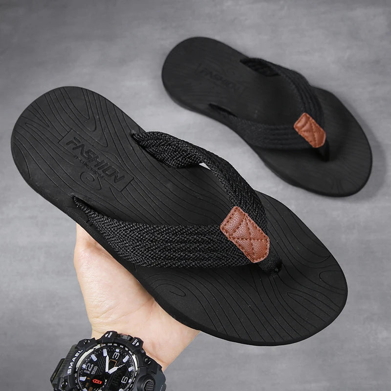 Monaco Men's Flip Flops – High-Quality Fashionable Beach Slippers