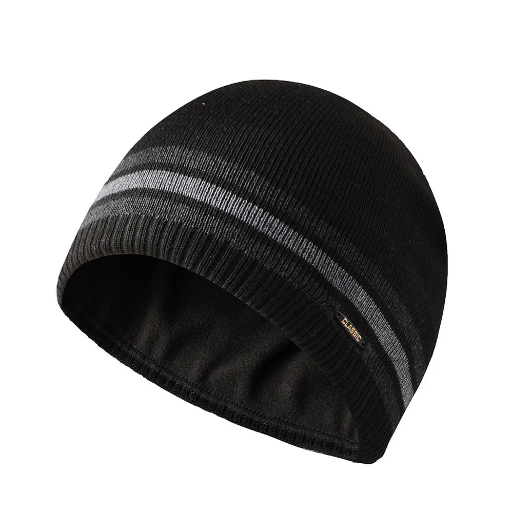 Albula Fleece-Lined Winter Beanie - Windproof Knit Cap for Men