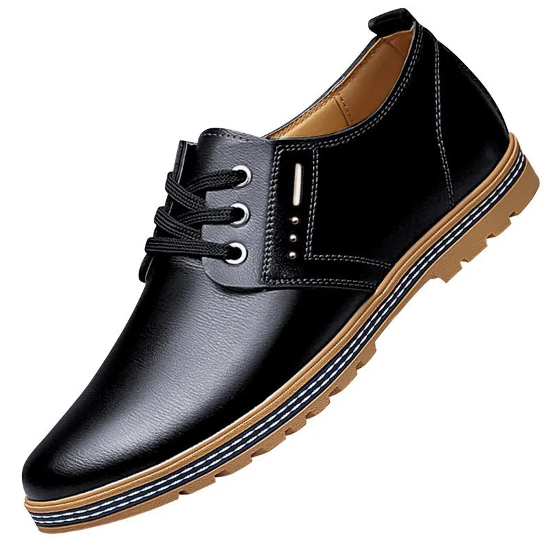 LondonEdge Men's Leather Loafers - Soft Sole Business & Casual Shoes for Spring & Autumn