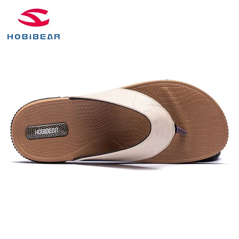 Rio Summer Flip Flops for Men - High-Quality Anti-Slip Beach Sandals, Breathable Casual Flat Shoes