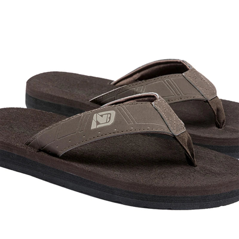 Malta Men's Flip-Flops – Casual Beach Sandals with Non-Slip Flat Slides