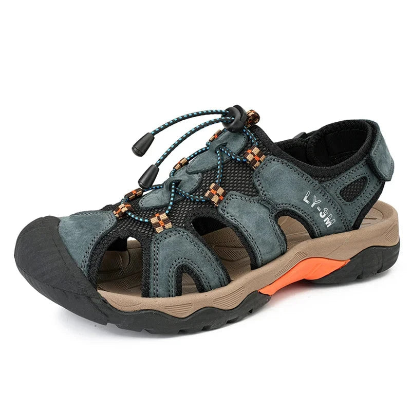 Vermont Men's Leather Beach Sandals – High Quality Summer Sneakers