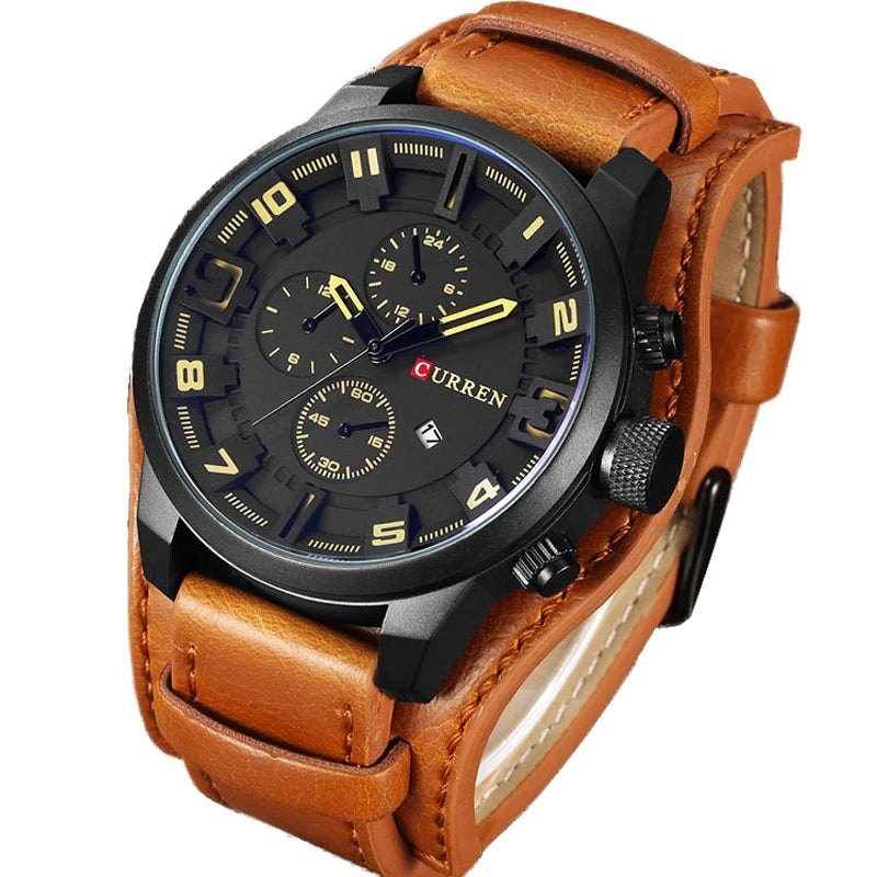 CURREN Men's Quartz Watch - Luxury Fashion & Casual Business Waterproof Wristwatch with Date