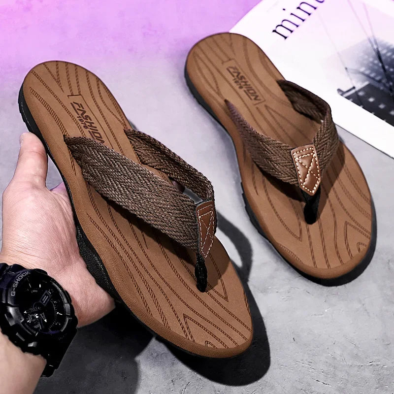 Monaco Men's Flip-Flops – Fashionable Soft Summer Sandals for Outdoor