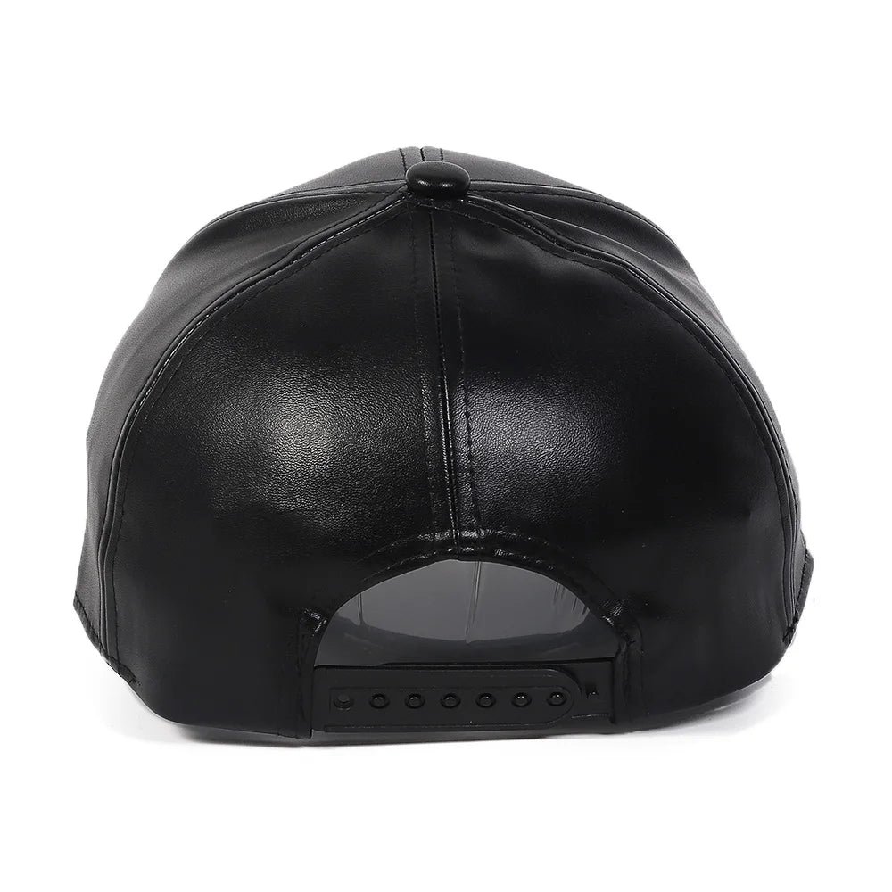 Braga PU Leather Baseball Cap